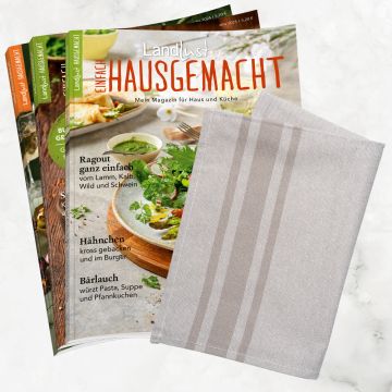Einfach Hausgemacht Miniabo mit Geschirrtuch